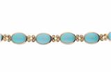 Bracciale con cabochon di turchese - 