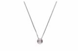 Collana punto luce con diamante - 