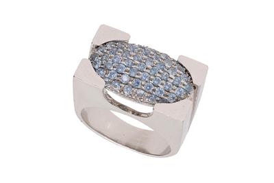 Anello con pietre azzurre - Asta Preziosi