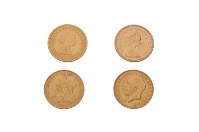 4 Sterline inglesi Vittoria, Giorgio V,  Elisabetta II - Asta Preziosi