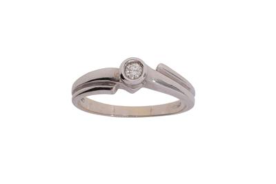 Anello con diamante - Asta Preziosi