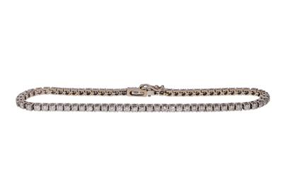 Bracciale tennis con diamanti - Asta Preziosi
