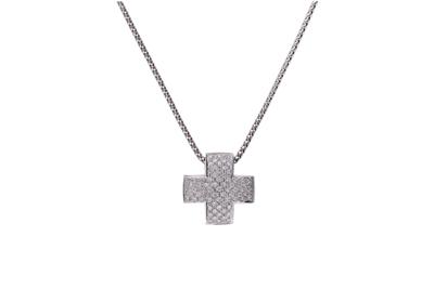 Collana con ciondolo con diamanti - Asta Preziosi