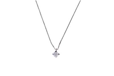 Collier con diamante - Asta Preziosi