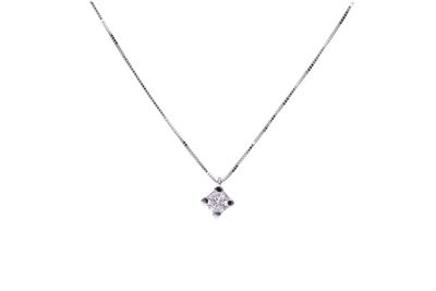Collier con diamante - Asta Preziosi