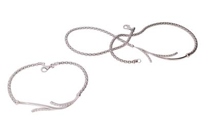 Parure composta da bracciale e collana con pietre - Asta Preziosi