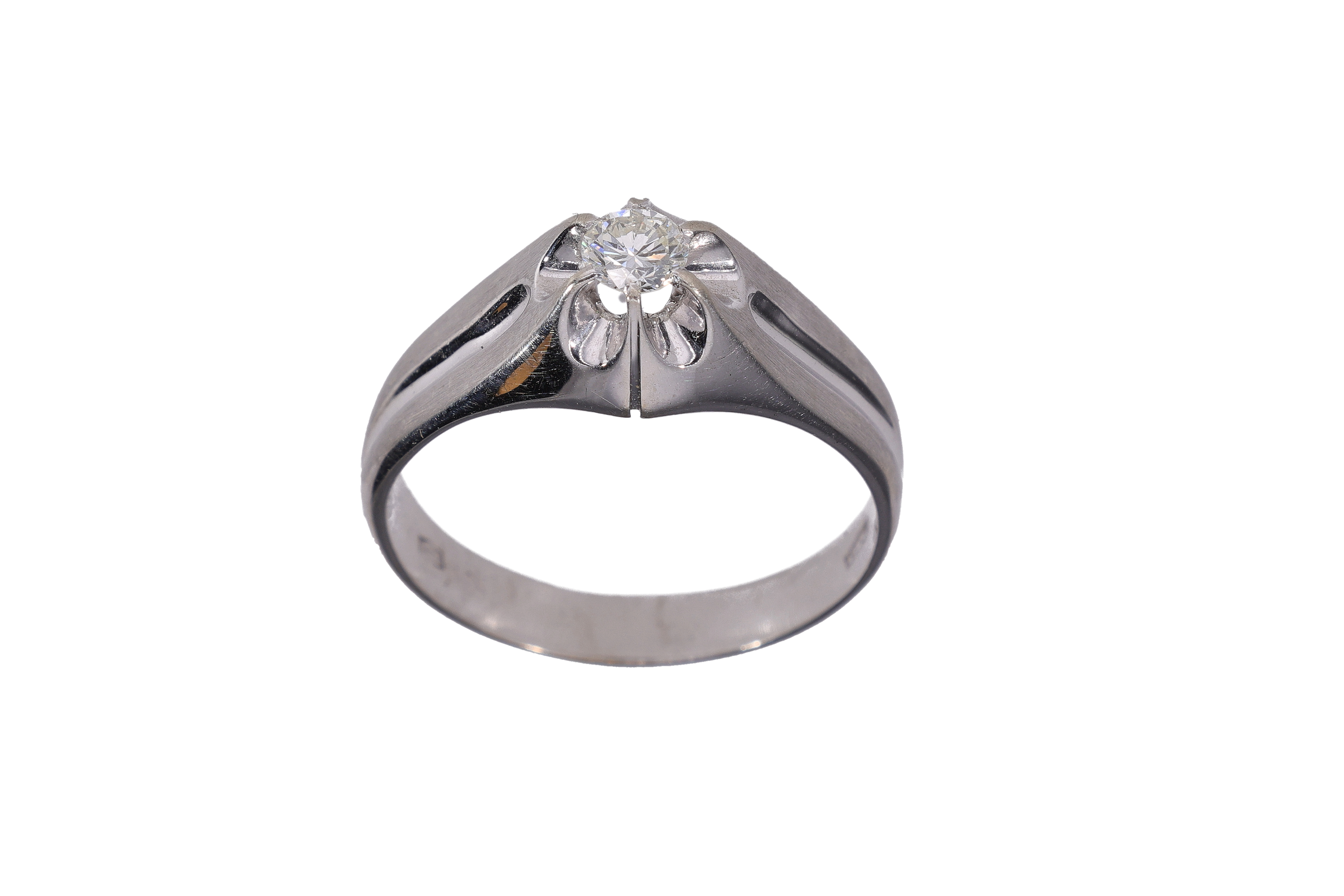 Anello anni '70 con diamante - Asta Preziosi