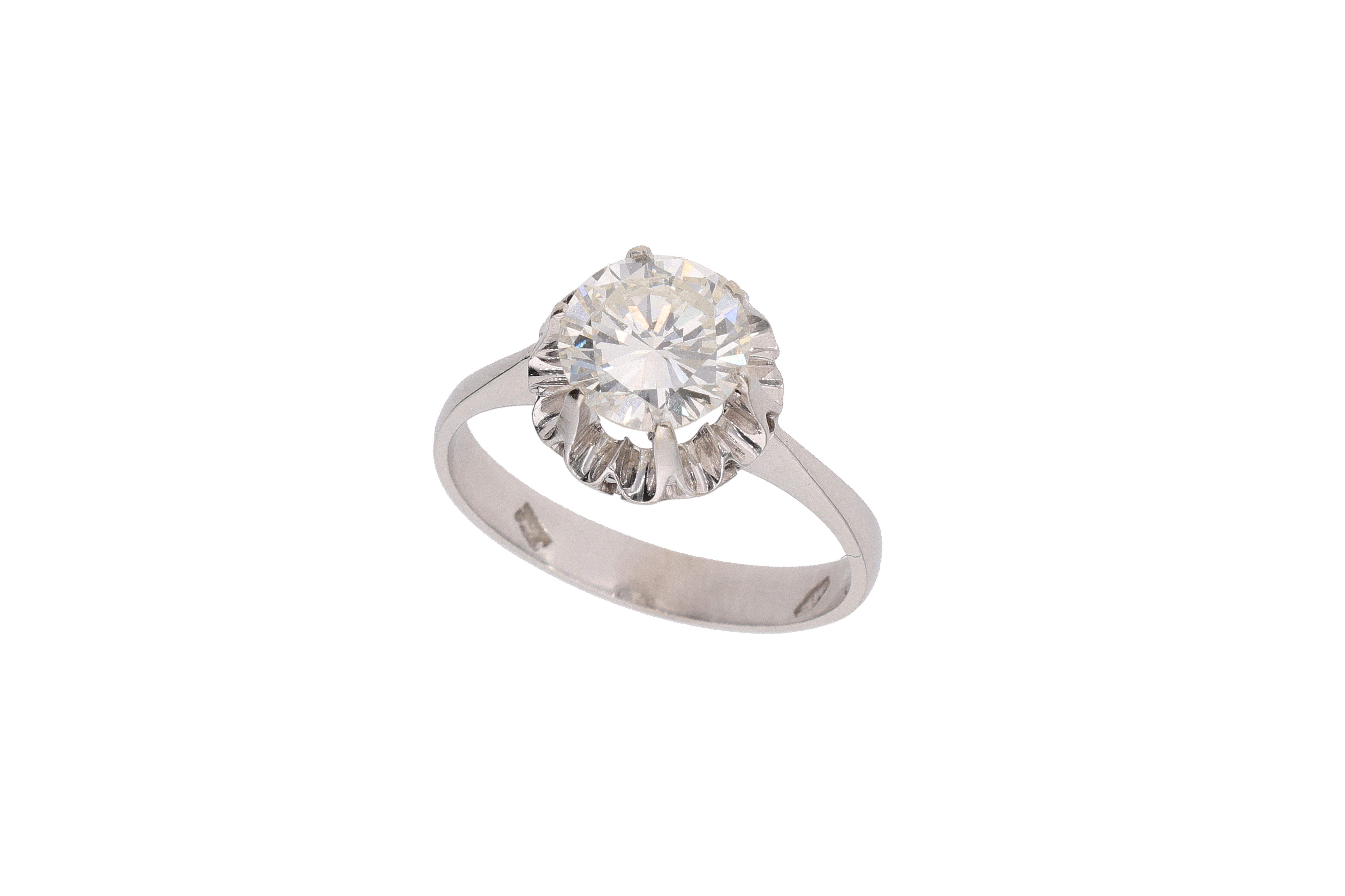 Anello solitario con diamante - Asta Preziosi