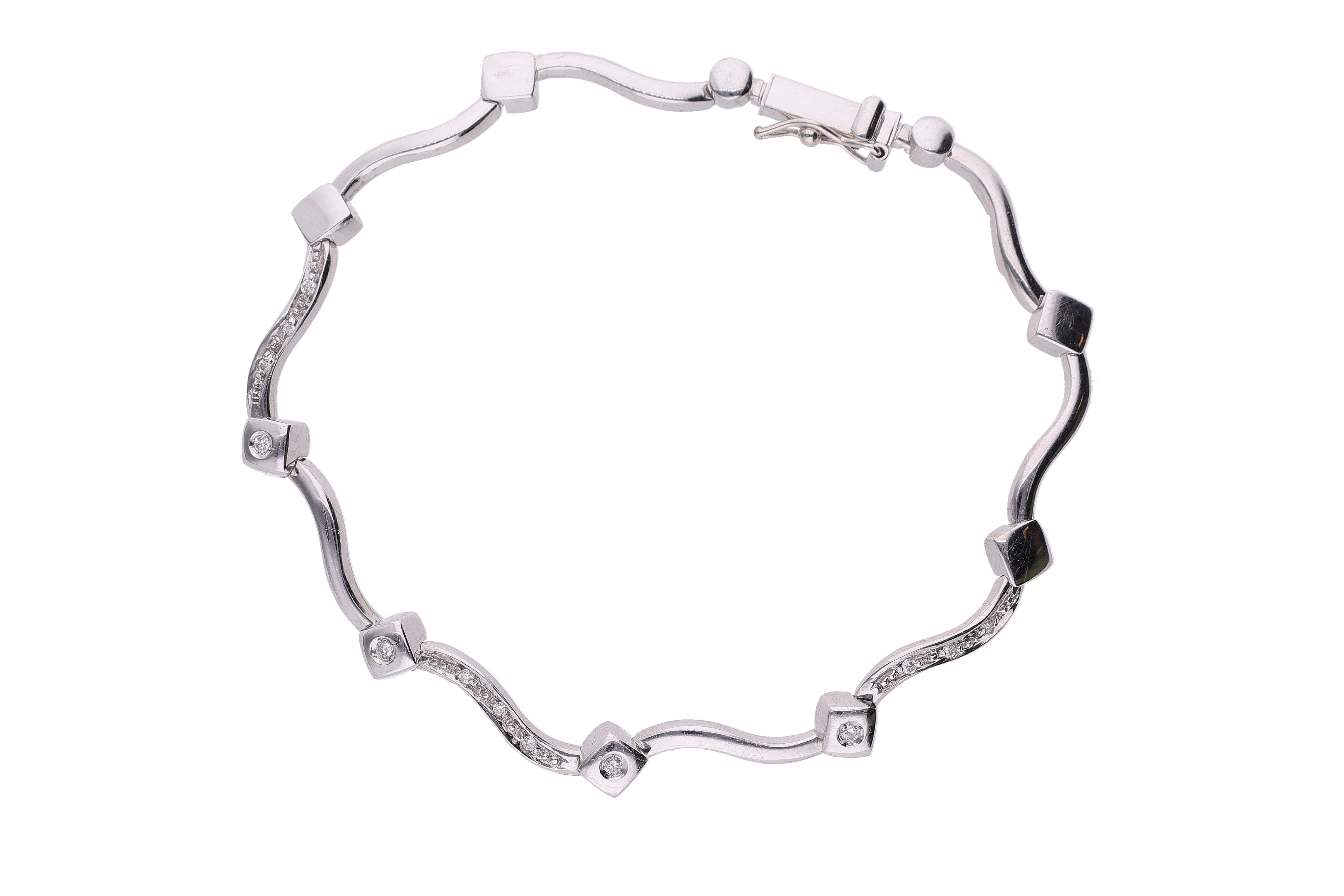 Bracciale con diamanti - Asta Preziosi