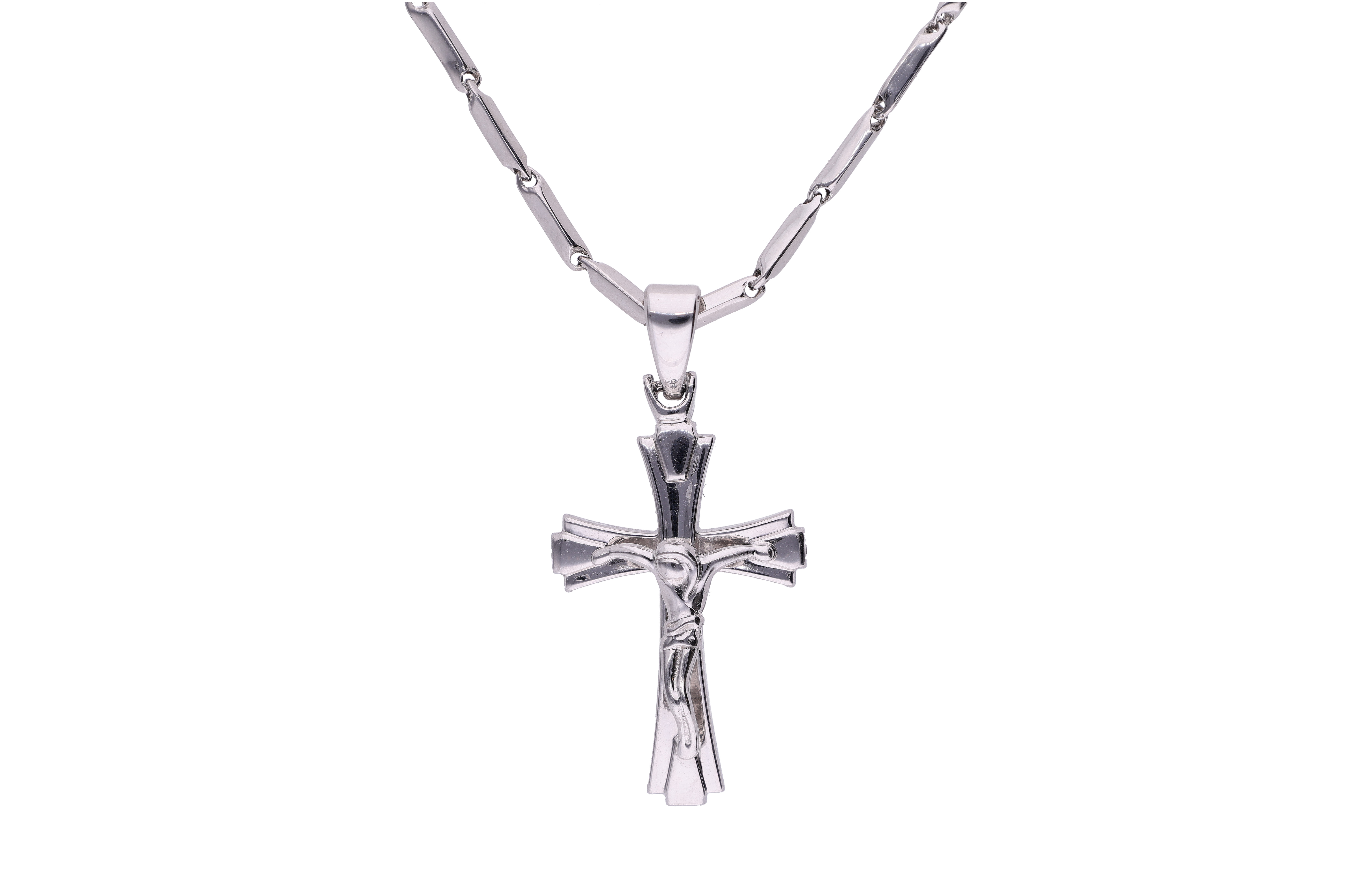 Collana con crocetta - Asta Preziosi