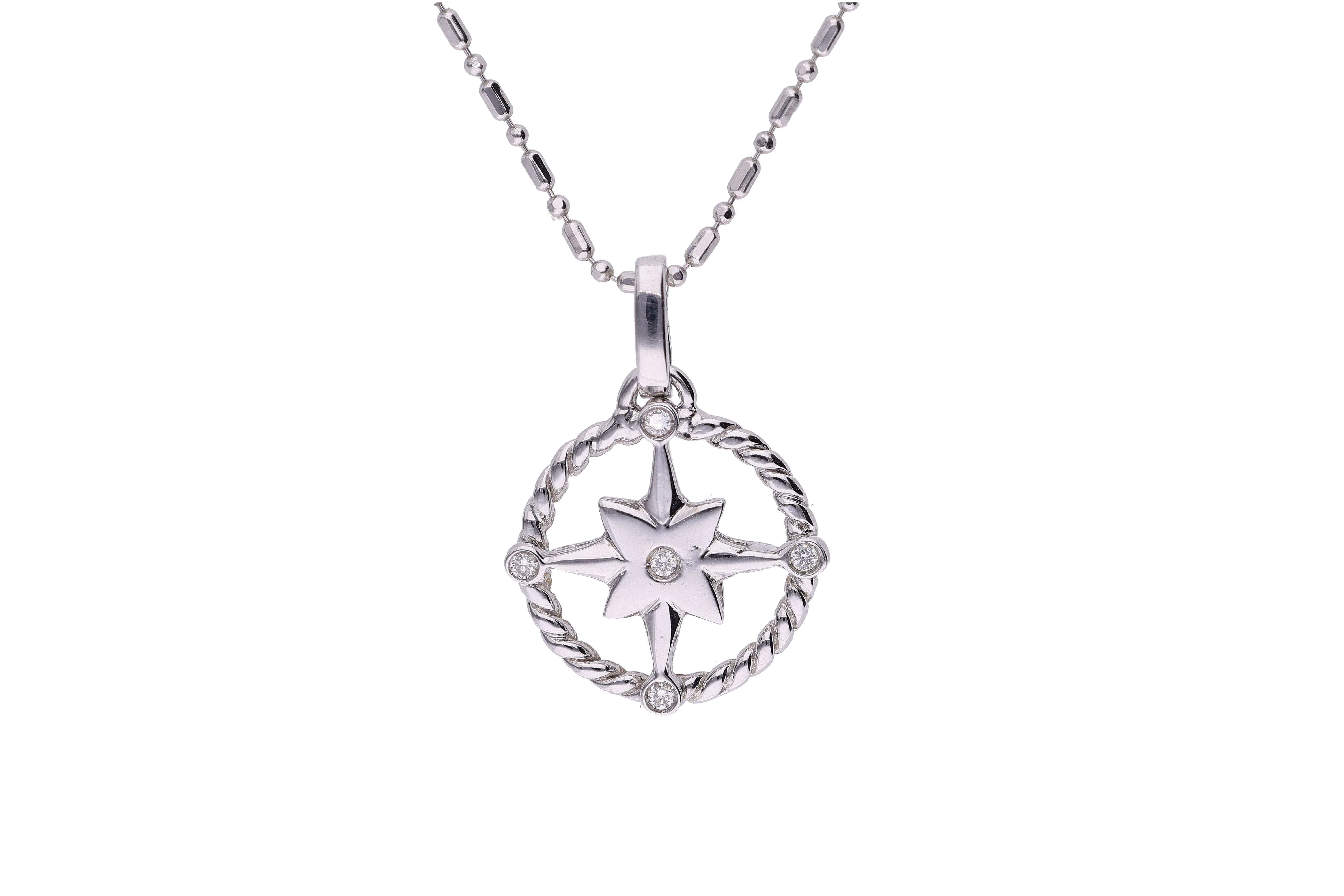 Collana e pendente con piccoli diamanti - Asta Preziosi