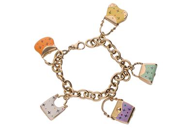 Bracciale con charms a forma di borsa - Asta Preziosi Bracciale con charms a forma di borsa - Asta Preziosi