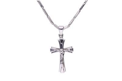 Collana con crocetta - Asta Preziosi
