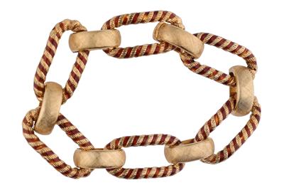 Unoaerre, bracciale a maglie ovali con smalti - Asta Preziosi Unoaerre, bracciale a maglie ovali con smalti - Asta Preziosi
