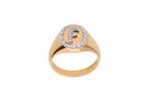Anello chevalier con lettera F con diamanti - Asta Preziosi Anello chevalier con lettera F con diamanti - Asta Preziosi