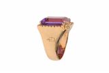 Anello con diamanti e ametista - Asta Preziosi Anello con diamanti e ametista - Asta Preziosi