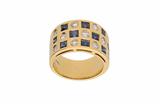Anello con diamanti e pietre blu - Asta Preziosi Anello con diamanti e pietre blu - Asta Preziosi