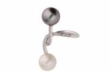 Anello contrarie' con perle coltivate e diamanti - Asta Preziosi Anello contrarie' con perle coltivate e diamanti - Asta Preziosi