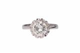 Anello solitario con diamante - Asta Preziosi Anello solitario con diamante - Asta Preziosi