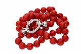 Collana di corallo con diamanti - Asta Preziosi Collana di corallo con diamanti - Asta Preziosi