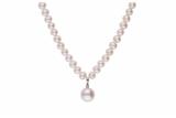 Collana di perle di acqua dolce con piccolo diamante - Asta Preziosi