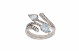 Anello contrarie con diamanti e pietre - Asta Preziosi Anello contrarie con diamanti e pietre - Asta Preziosi