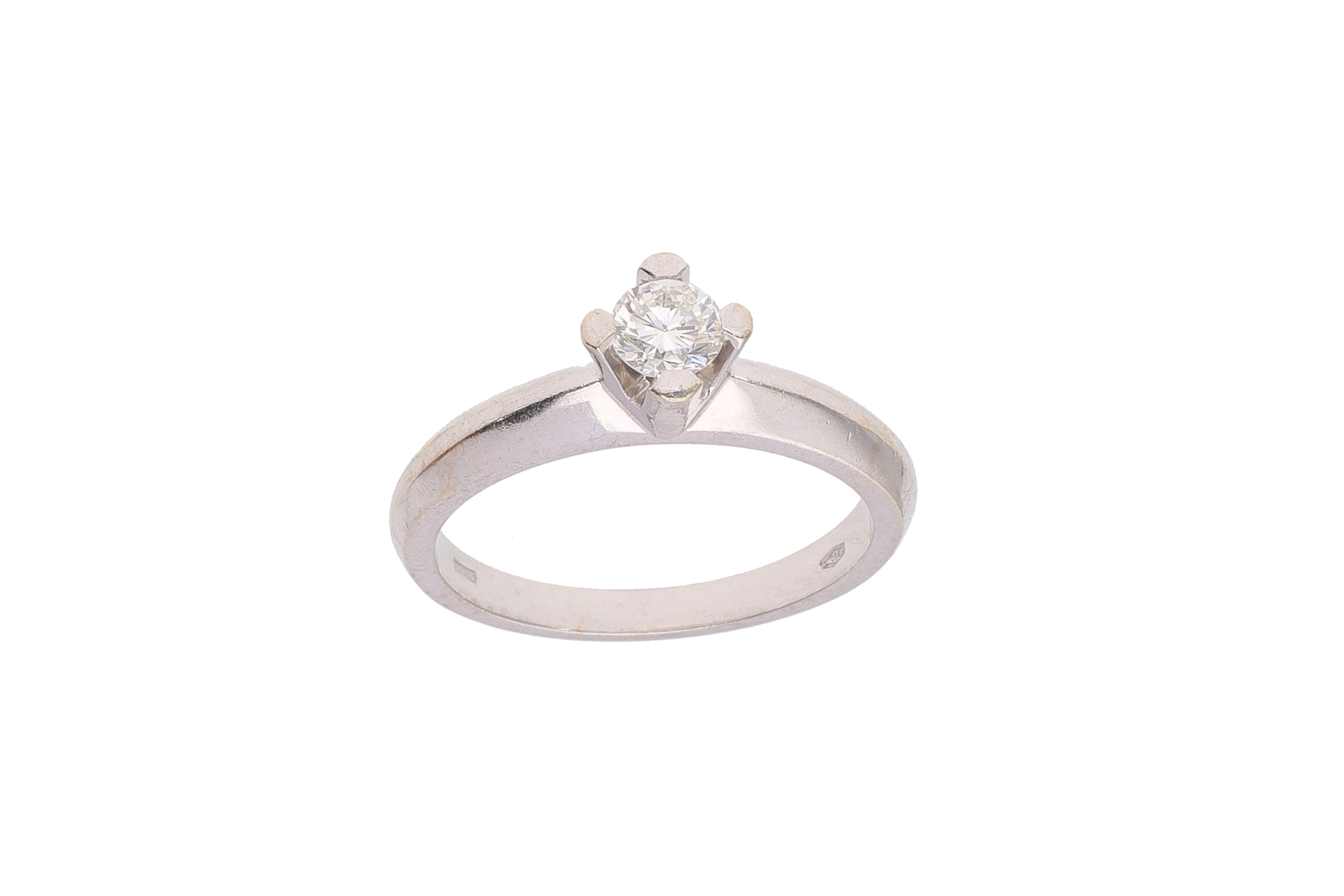 Anello solitario con diamante - Asta Preziosi
