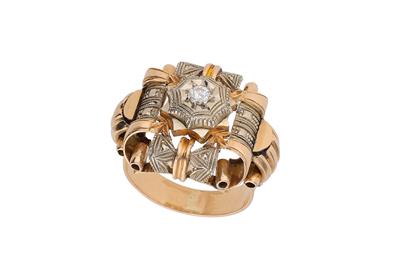 Anello art Deco' con diamante - Asta Preziosi Anello art Deco' con diamante - Asta Preziosi