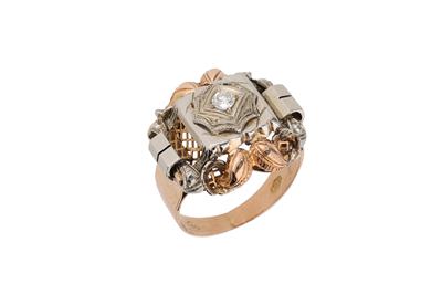 Anello art Deco' con diamante - Asta Preziosi Anello art Deco' con diamante - Asta Preziosi