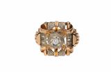 Anello art Deco' con diamante - Asta Preziosi Anello art Deco' con diamante - Asta Preziosi