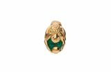 Anello con diamanti e calcedonio verde - Asta Preziosi Anello con diamanti e calcedonio verde - Asta Preziosi