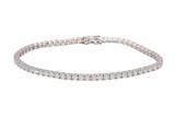 Bracciale tennis con diamanti e pietre incolore - Asta Preziosi Bracciale tennis con diamanti e pietre incolore - Asta Preziosi
