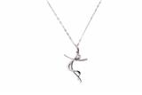 collana con ciondolo impreziosito da diamanti - Asta Preziosi collana con ciondolo impreziosito da diamanti - Asta Preziosi