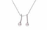 Collier con diamanti e perle coltivate - Asta Preziosi Collier con diamanti e perle coltivate - Asta Preziosi