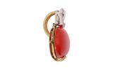 Pendente con diamanti e corallo - Asta Preziosi Pendente con diamanti e corallo - Asta Preziosi