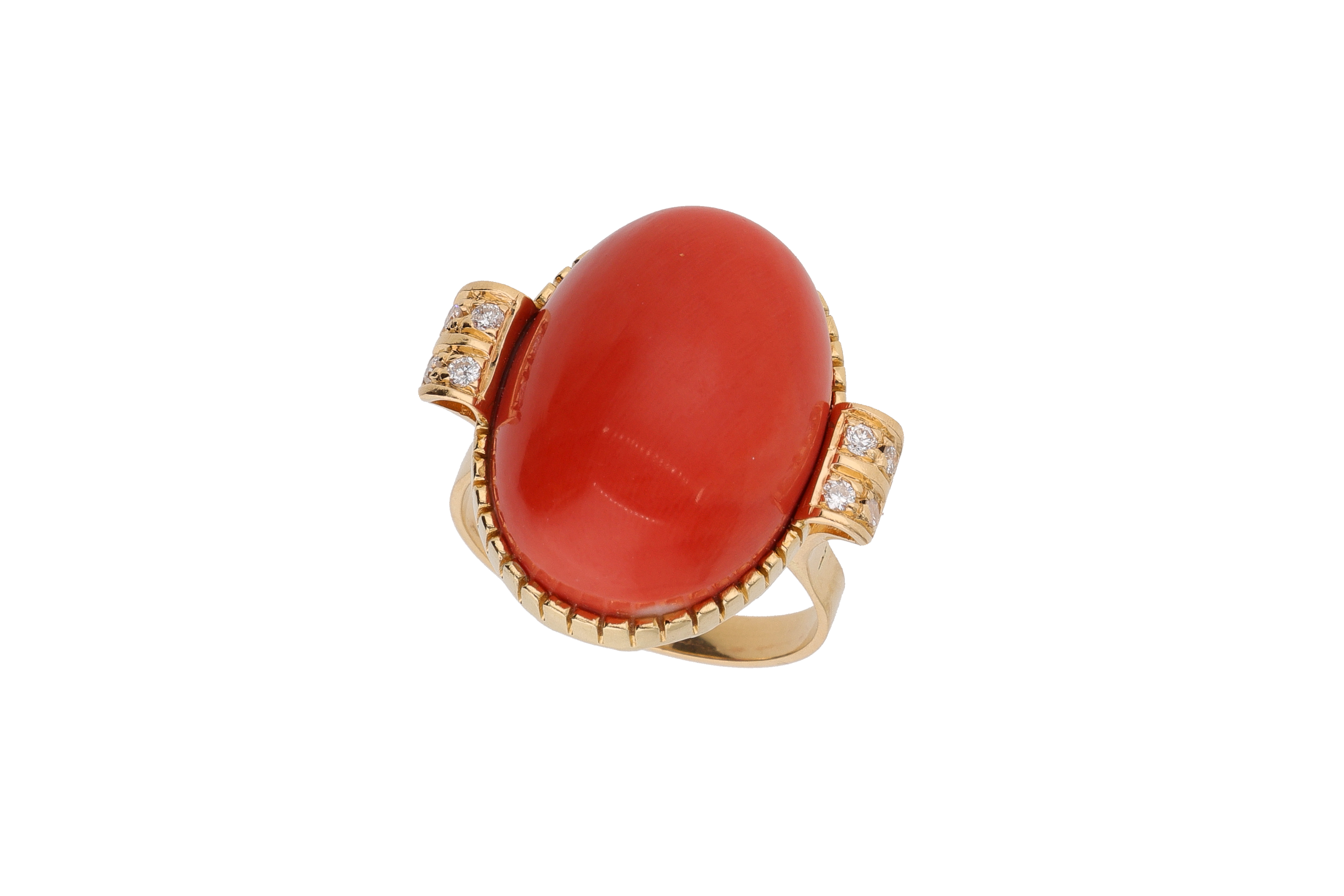 Anello con corallo - Asta Preziosi