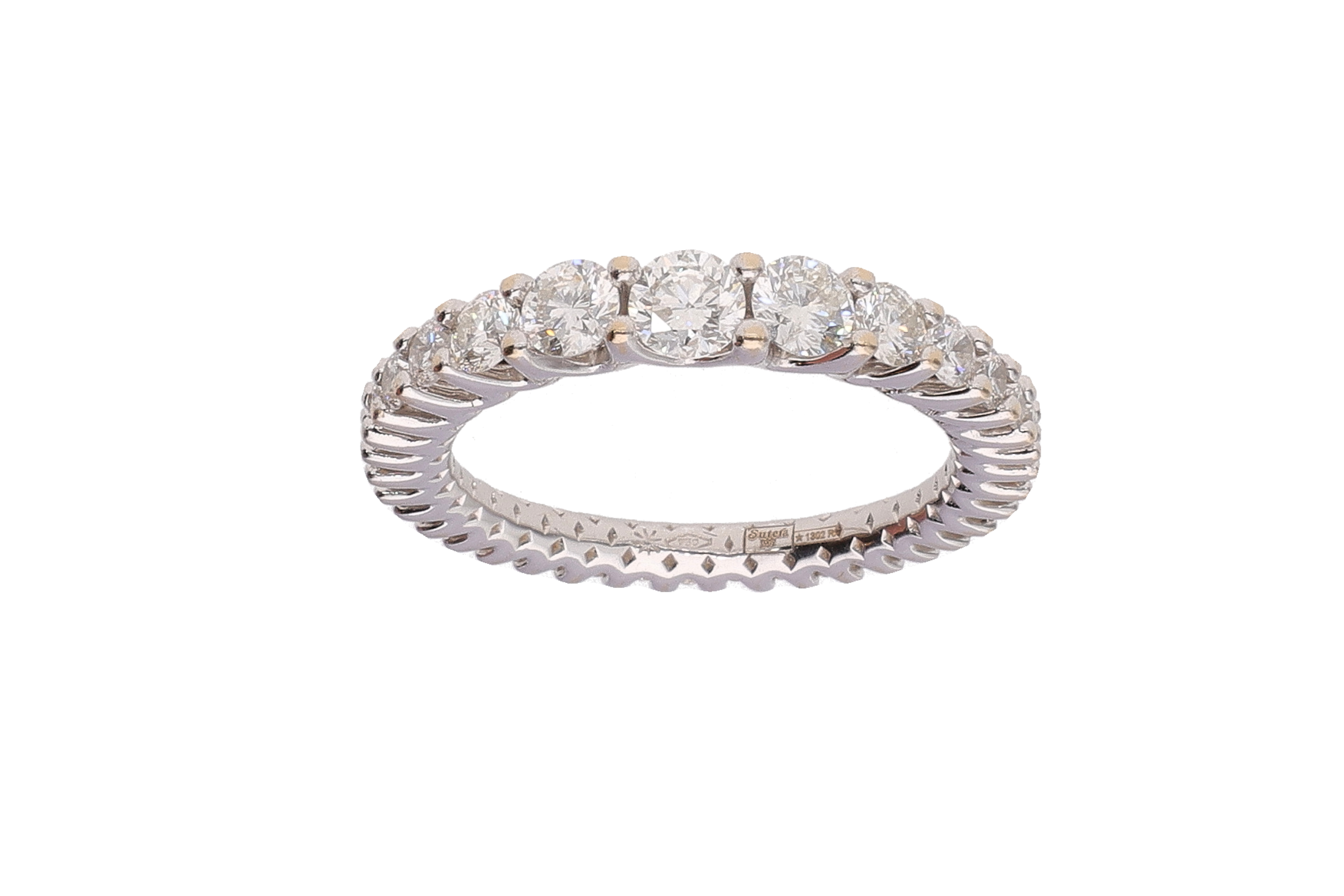 Anello con diamanti e pietre incolori - Asta Preziosi
