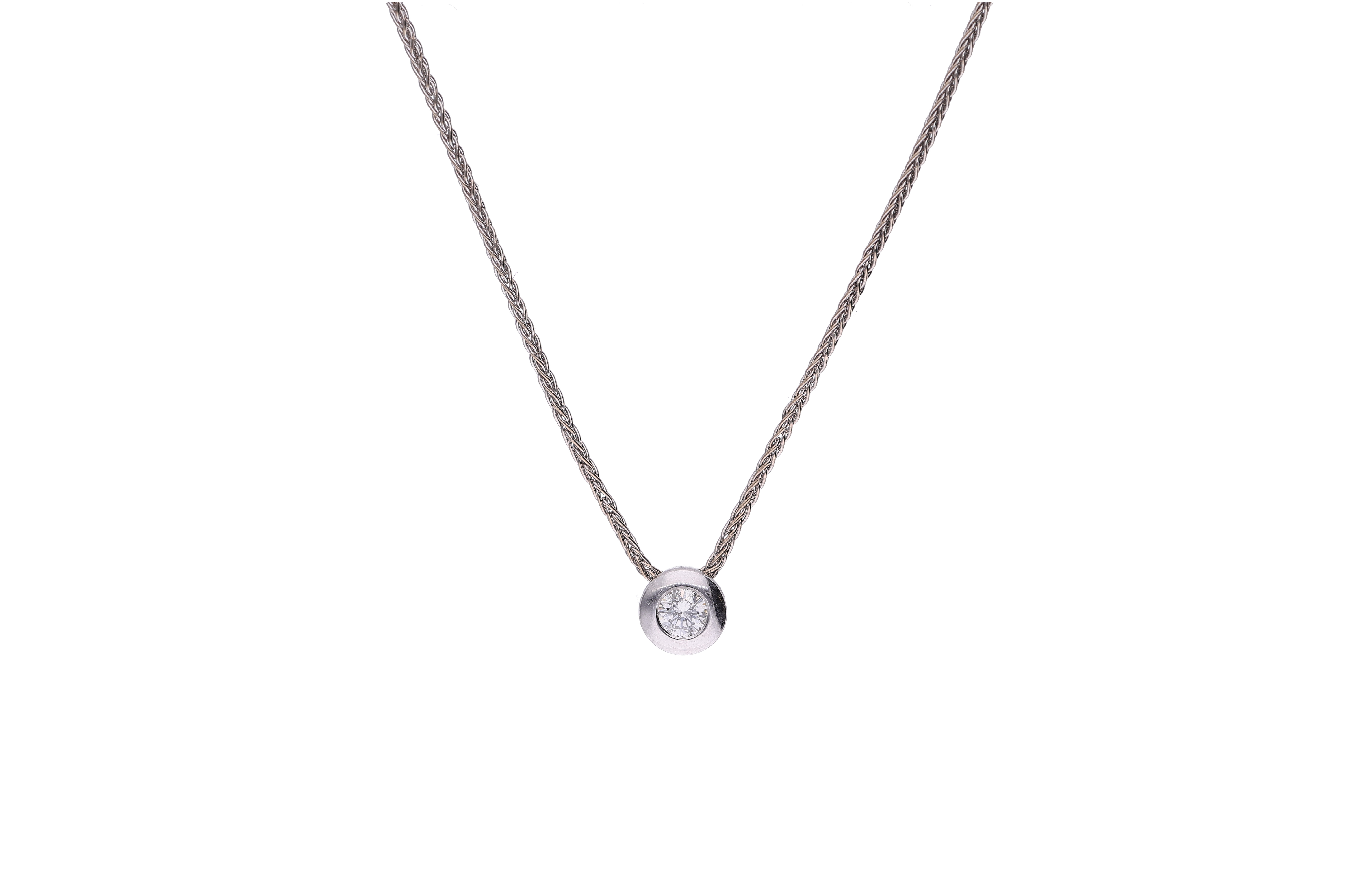 Collana con diamante - Asta Preziosi