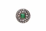Anello con diamanti e smeraldo - Asta Preziosi Anello con diamanti e smeraldo - Asta Preziosi