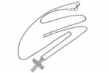 Collana e pendente a forma di croce con diamanti - Asta Preziosi Collana e pendente a forma di croce con diamanti - Asta Preziosi