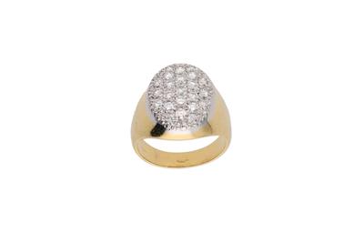 Anello chevalier con diamanti - Asta Preziosi Anello chevalier con diamanti - Asta Preziosi