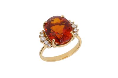 Anello con diamanti e pietra - Asta Preziosi Anello con diamanti e pietra - Asta Preziosi