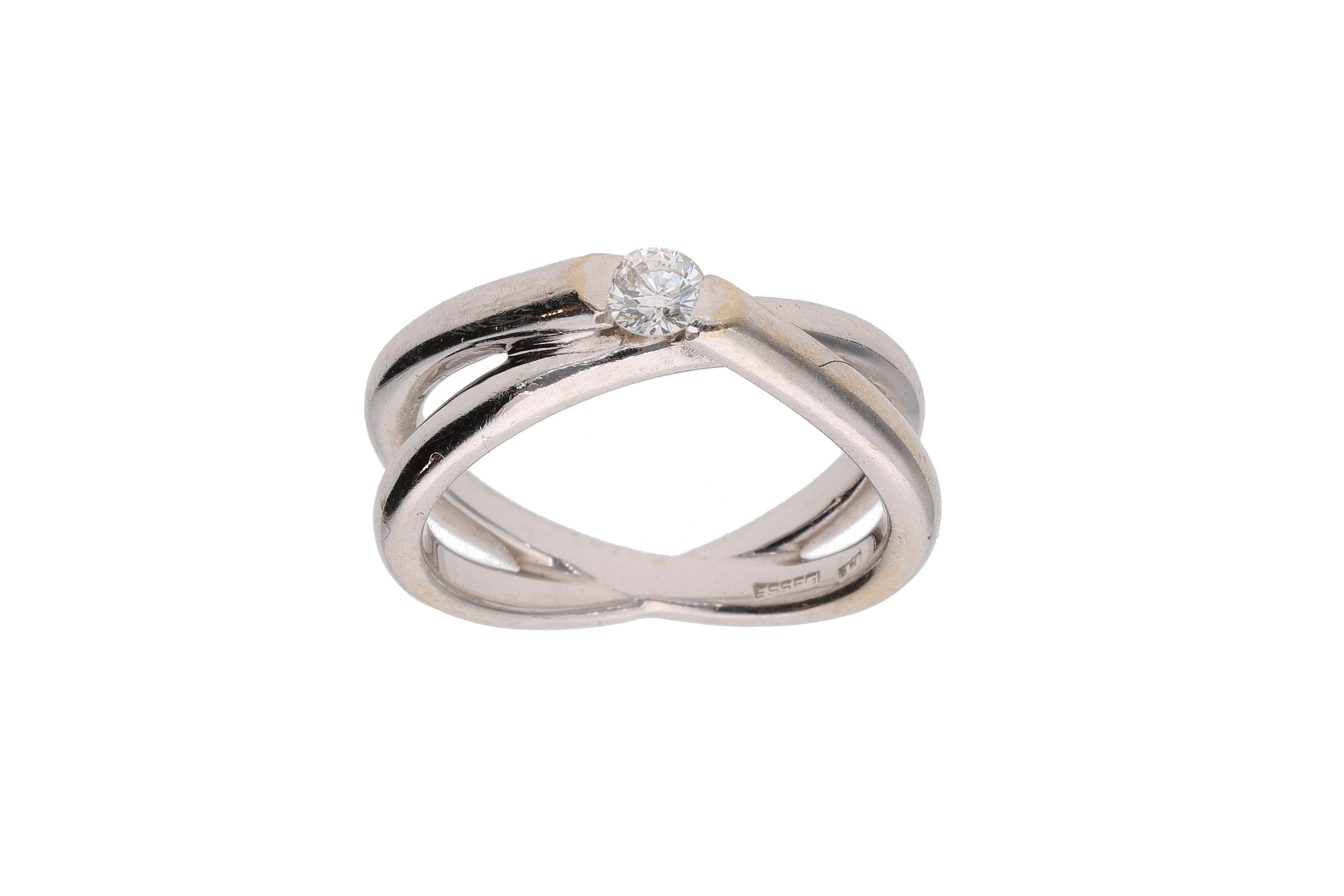 Anello con diamante - Asta Preziosi