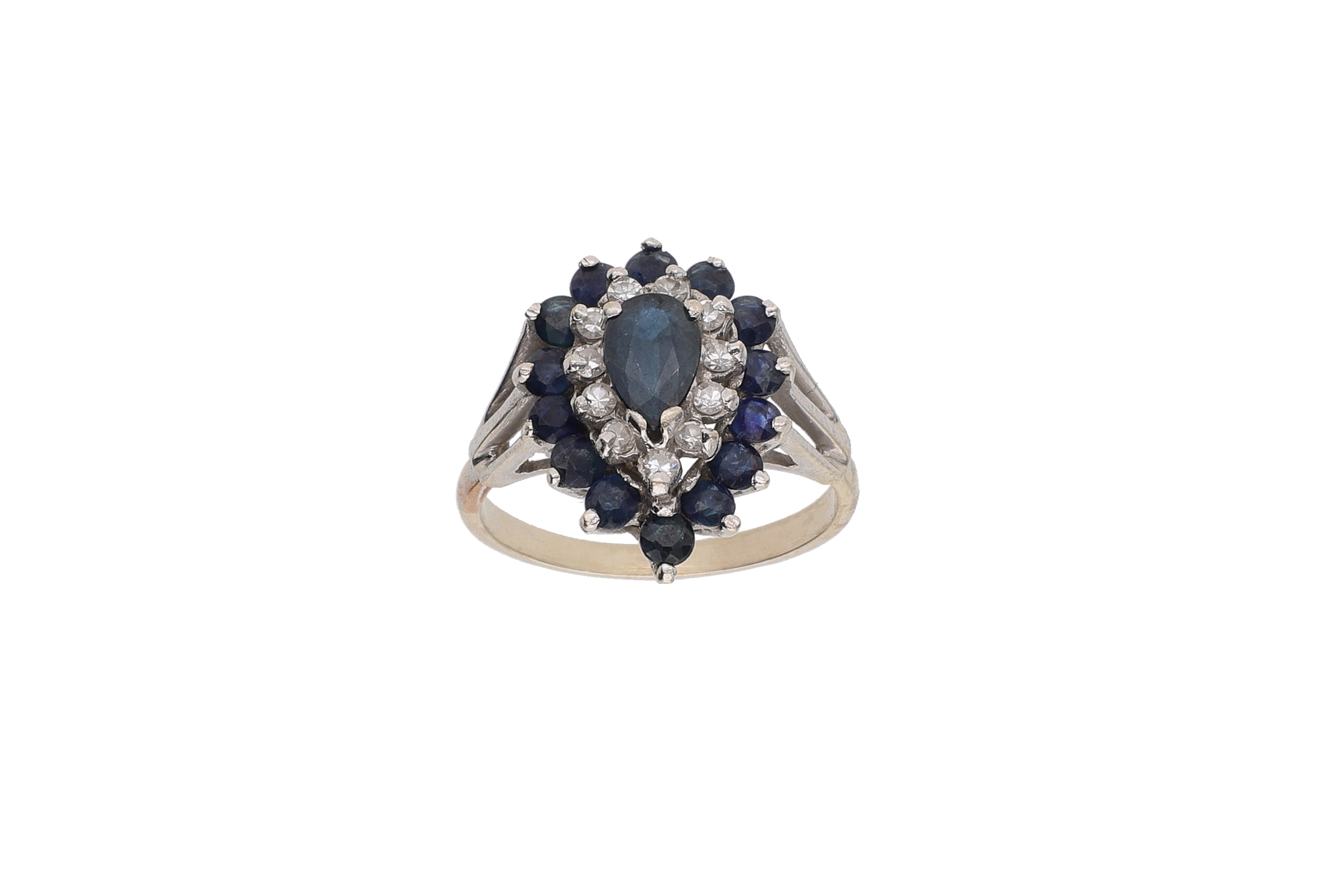 Anello con diamanti e zaffiri - Asta Preziosi