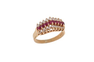 Anello con diamanti e rubini - Asta Preziosi Anello con diamanti e rubini - Asta Preziosi