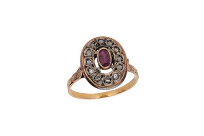 Anello con diamanti e rubino - Asta Preziosi Anello con diamanti e rubino - Asta Preziosi