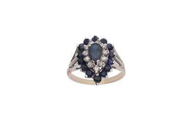 Anello con diamanti e zaffiri - Asta Preziosi Anello con diamanti e zaffiri - Asta Preziosi