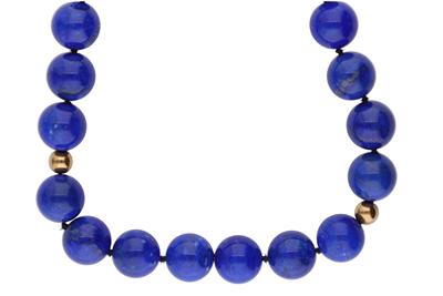 Collana con sfere di lazulite - Asta Preziosi Collana con sfere di lazulite - Asta Preziosi