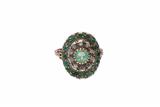 Anello con smeraldi e diamanti - Asta Preziosi Anello con smeraldi e diamanti - Asta Preziosi