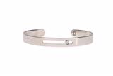 Bracciale a fascia lucida con diamante - Asta Preziosi Bracciale a fascia lucida con diamante - Asta Preziosi